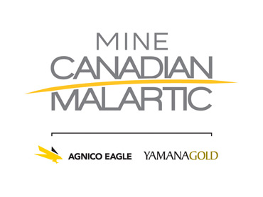 Canadian Malartic mine partnership logo: Agnico-Eagle and Yamana Gold