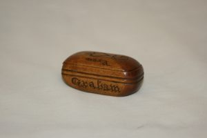 Rebellion box made for Hester Graham from a F.G. All the corners are rounded and the lid is adorned with an engraved heart.