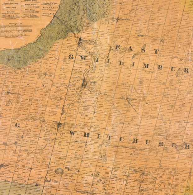 A map of East Gwillimbury where the Children of Peace lived.