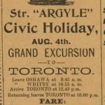 Argyle Steamer Civic Holiday Schedule