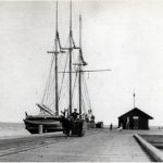 Schooner Oliver Mowat Docked at the Pier, Port Oshawa