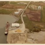 A Bulk Cargo Ship Unloads Sugar at the Oshawa Harbour