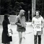 BCTF members on strike