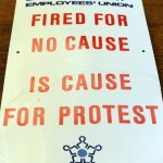 BCGEU strike placard