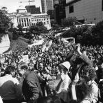 Rally in Robson Square