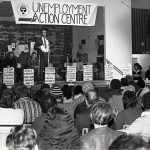 Unemployment meeting, April 1983