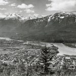 View of Mount Begbie and Revelstoke, circa 1945