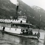 Last Trip of SS Minto at Burton, 1954