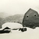 Winter on the Gawiuk farm, Mount Cartier, circa 1955