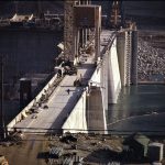Construction of Hugh Keenleyside Dam Nears Completion, 1968