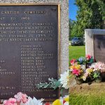 Mount Cartier Plaque at Revelstoke Cemetery, 2022