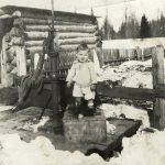 Dennis (Danny) Gawiuk on the Family Farm, 1932