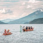 Sinixt canoe journey on Arrow Lakes and Columbia River, 2022