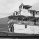 SS Minto at Galena Bay Wharf, May 25, 1958