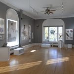 Exhibition hall at the Bruck Museum