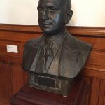 Bronze sculpture in memory of Isaac Bruck