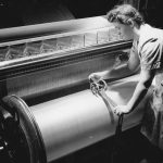 Measuring a loom’s warp beam, a precision job