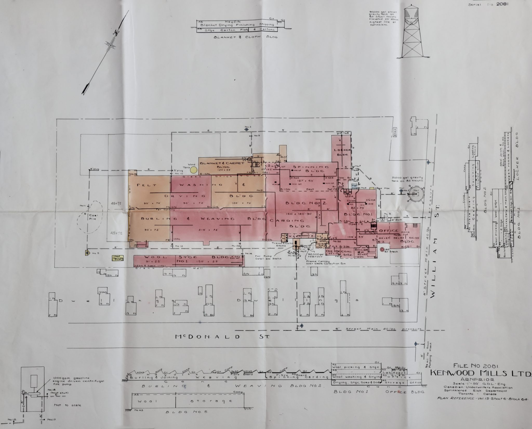 Layout Of The Kenwood Mills Facility Unravelling The Yarn The