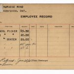 Employment Record of Ambrose Bond