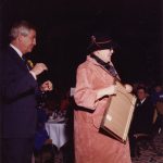 Barbara Receiving the Alberta Achievement Award, 1984