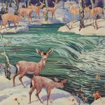 Deer, Winter, no date