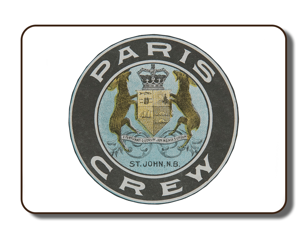 Image of the Paris Crew crest that was used in numerous archival documents and artefacts that were created during the time of "The Paris Crew" in the 1867 timeframe.