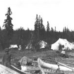 An Aboriginal Encampment Located Beside Lake Athabasca