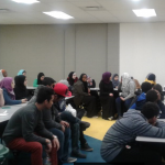 Composite High School Students at Women of Nistawoyou Exhibit Presentation