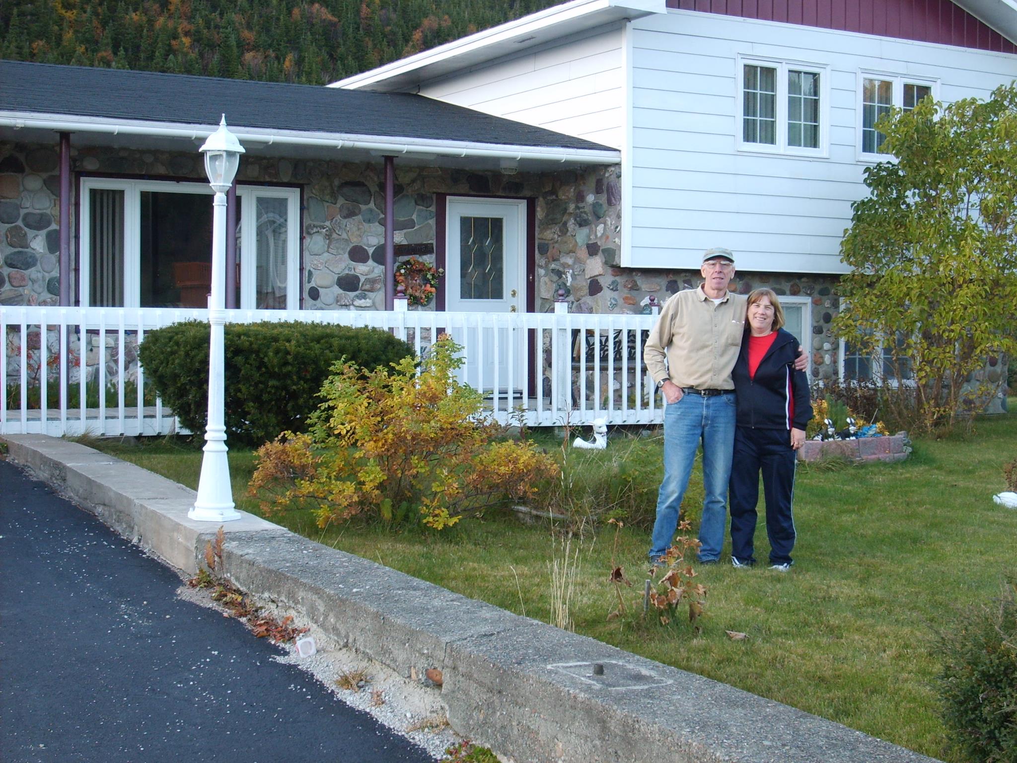 Frank and Ann Murphy outside their home in Rushoon