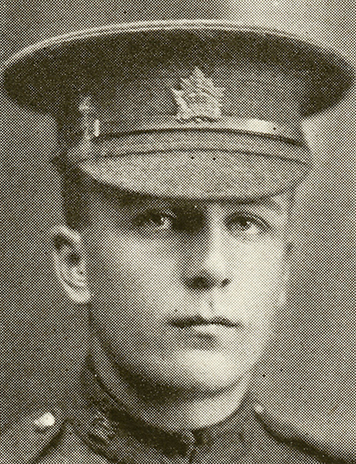 Portrait of a soldier wearing a peak hat.