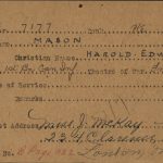 Private Harold Edwin Barry Mason