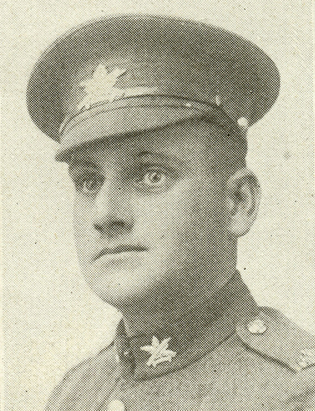 Portrait of a soldier wearing a peak hat.