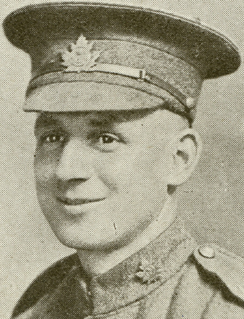 Portrait of a soldier wearing peak hat.