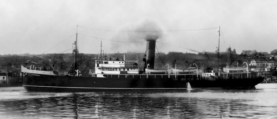 Steamship in harbour