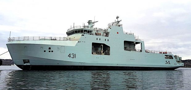 modern Royal Canadian Navy warship