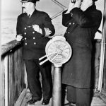 Captain Ben Taverner and crewmate on S.S. “Caribou”