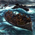 Lifeboat in the North Atlantic