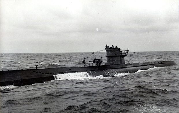 German submarine at sea