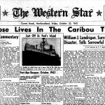 Headline “Caribou Tragedy” in Corner Brook Western Star newspaper