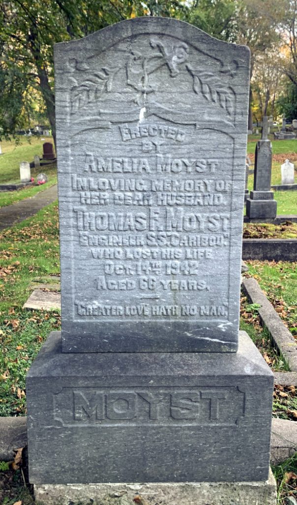 gravestone of Thomas Moyst