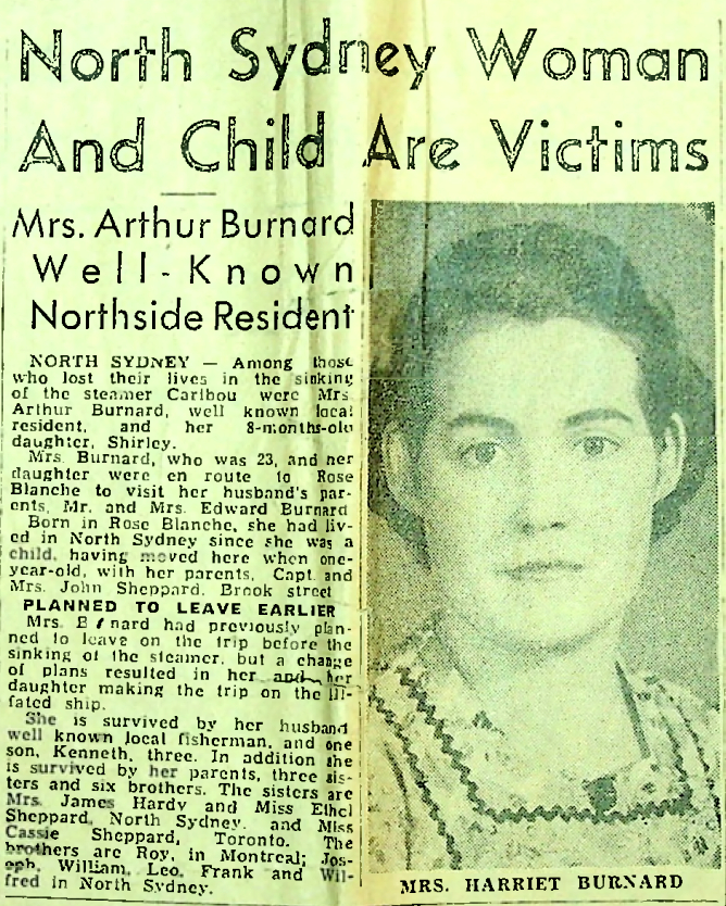 newspaper story with photo of woman