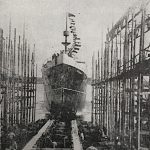 Launching of S.S. “Caribou” in 1925