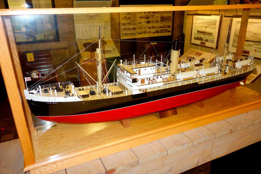 engineering model of S.S. Caribou ferry