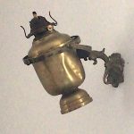 Oil lamp from S.S. “Caribou”