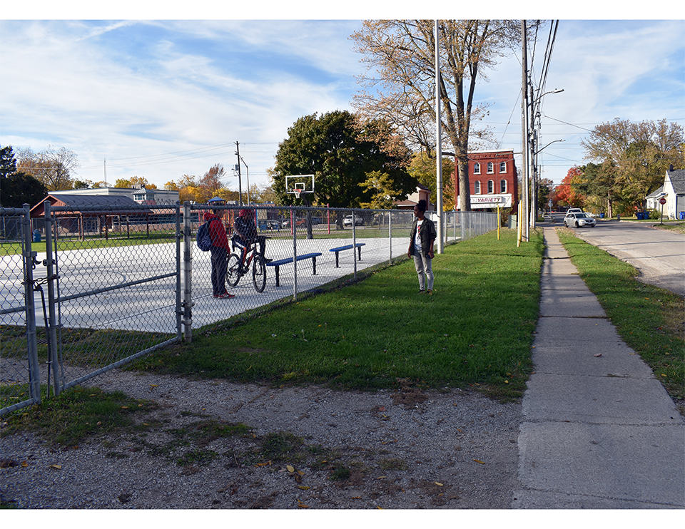 Emilie with two young boys.