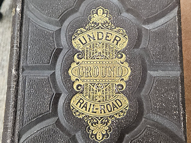 First edition copy of William Still’s The Underground Railroad (1872), held at the Brock University Archives and Special Collections.