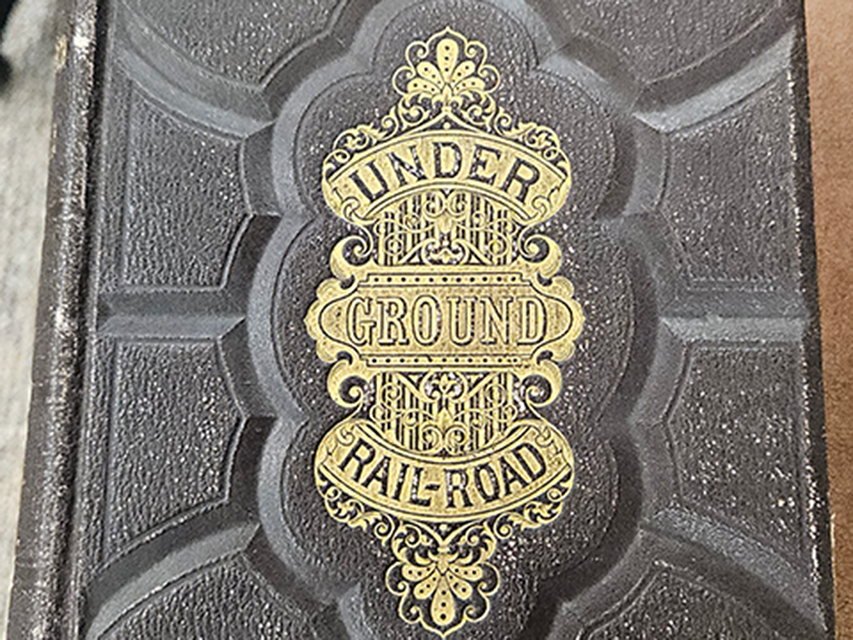 First edition copy of William Still’s The Underground Railroad (1872), held at the Brock University Archives and Special Collections.
