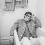Picture of Poet Raoul Duguay in His Home in Montreal in 1969, by Gabor Szilasi