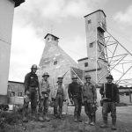 Miners in Front of the Bourlamaque Mine in 1969