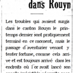 Article published in the Gazette du Nord, July 1925